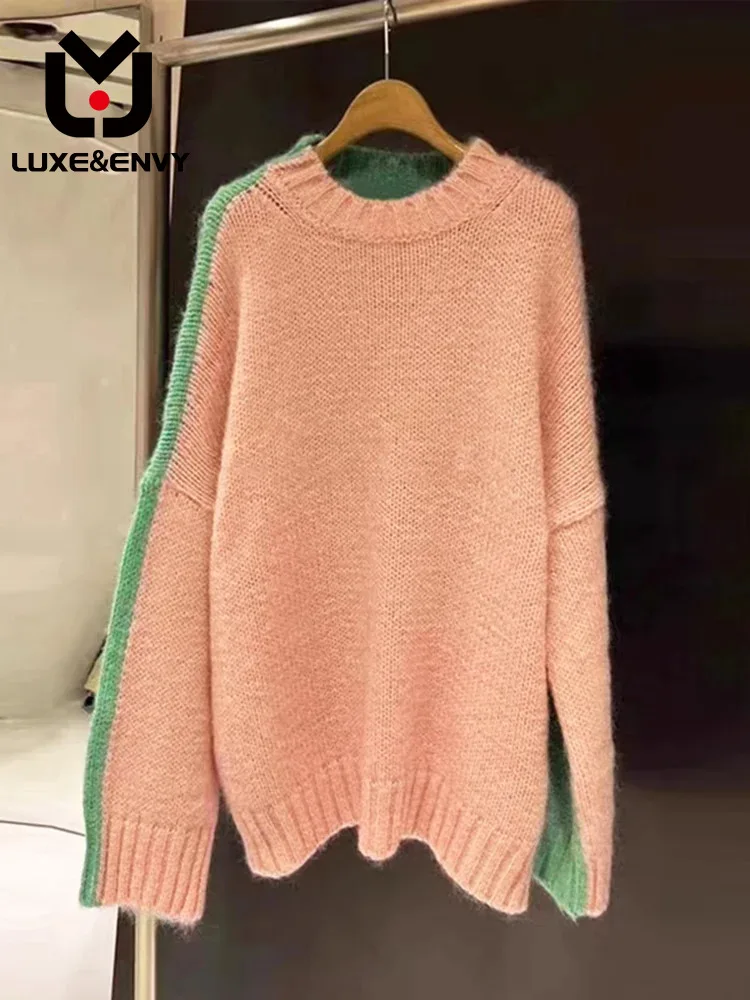 LUXE&ENVY Korean Version Lazy Style Sweater Winter Loose Fitting Pullover Top Fashionable Temperament Casual Color 2023 Autumn
LUXE&ENVY Korean Version Lazy Style Sweater Winter Loose Fitting Pullover Top Fashionable Temperament Casual Color 2023 Autumn