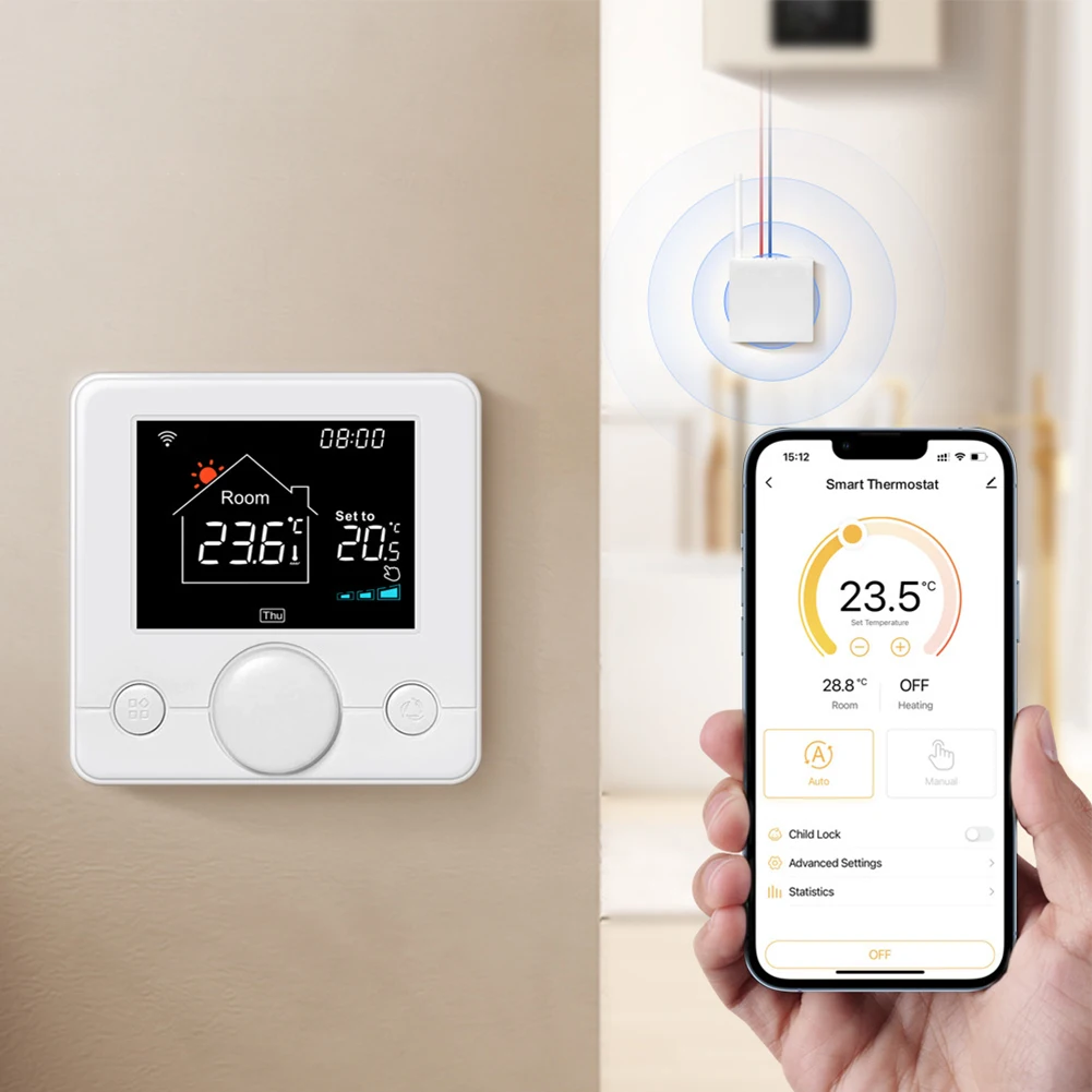 Smart Thermostat Temperature Control Precise Temperature Control Remote Control Smartphone Tuya Wall Hung Boiler
Smart Thermostat Temperature Control Precise Temperature Control Remote Control Smartphone Tuya Wall Hung Boiler