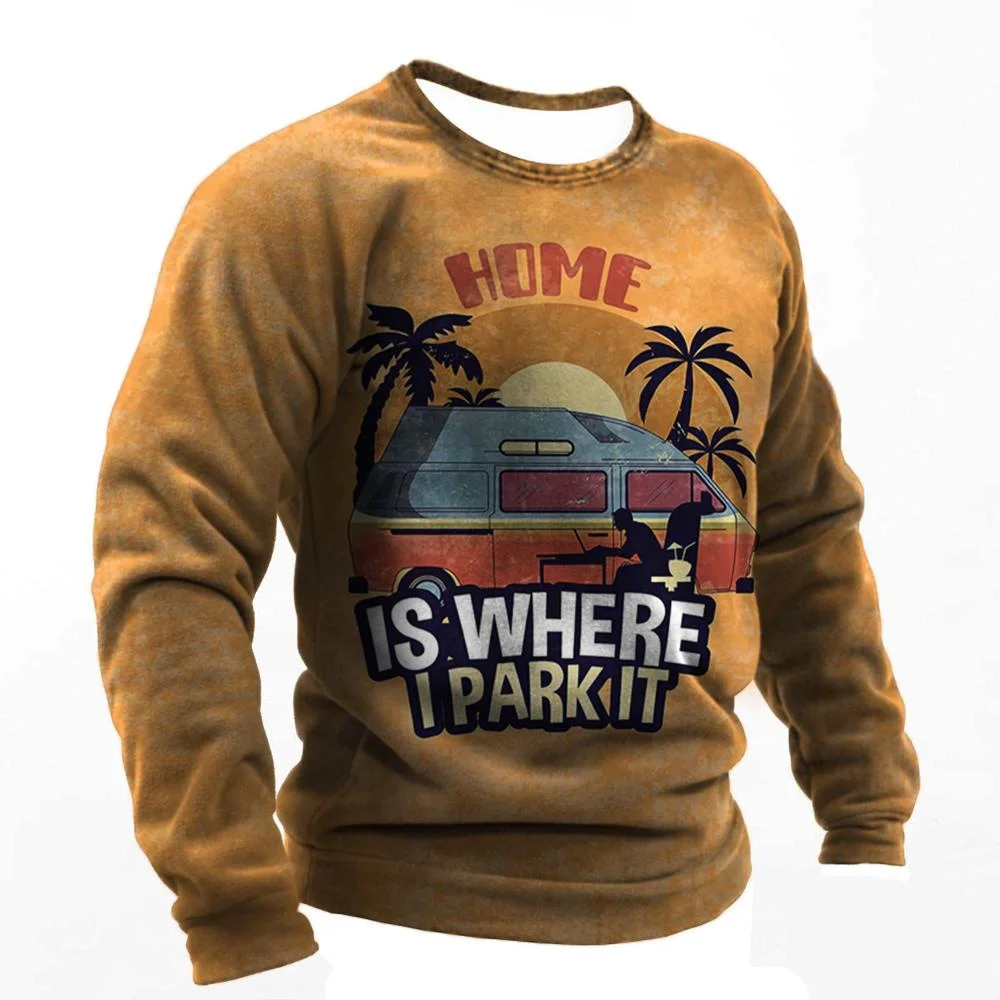 Retro Men's T-shirt Printed Long Sleeve Top Casual T-shirt Plus Size T-shirt Men's Clothing
Retro Men's T-shirt Printed Long Sleeve Top Casual T-shirt Plus Size T-shirt Men's Clothing
