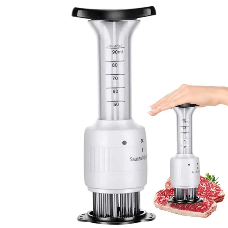 Manual Meat Tenderizer Injection-type Meat Tenderizer Steak Needle Kitchen Syringe-type Sauce Condiment Flavoring Device Steak
Manual Meat Tenderizer Injection-type Meat Tenderizer Steak Needle Kitchen Syringe-type Sauce Condiment Flavoring Device Steak