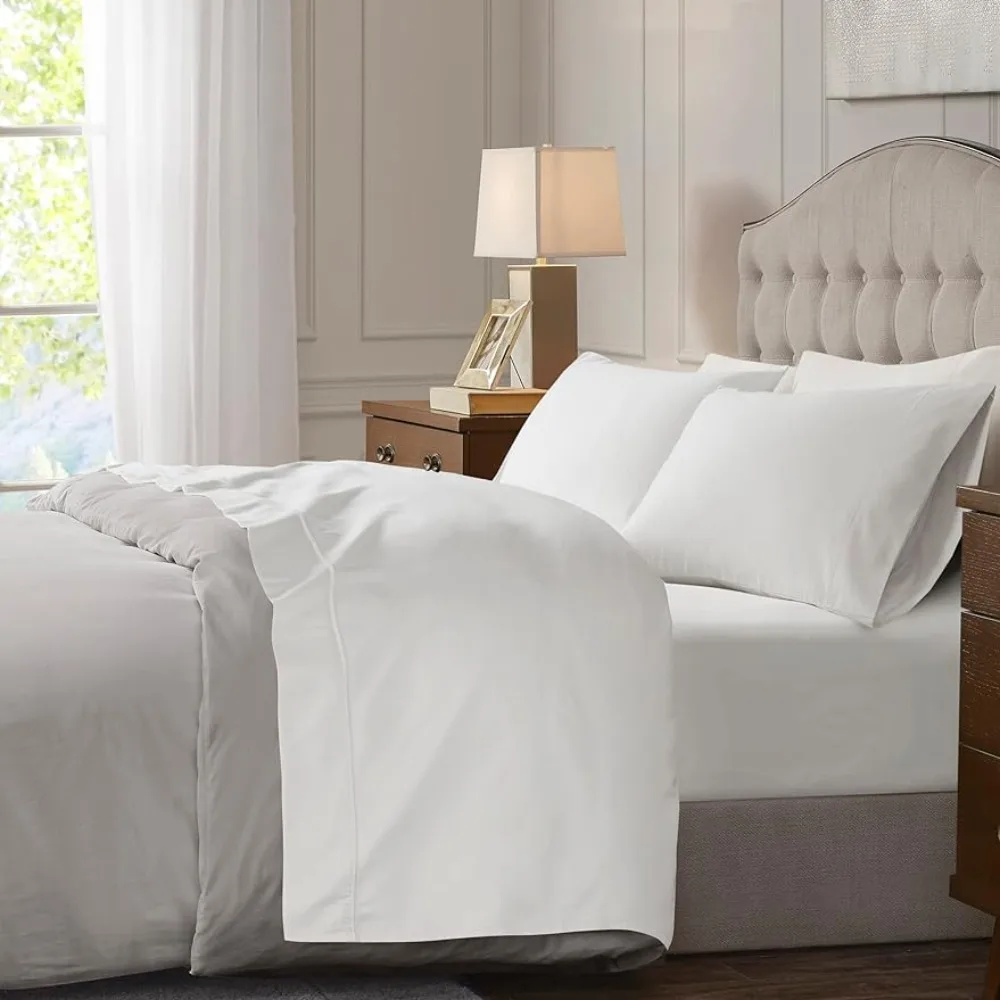 

Luxury 1000 Thread Count Cotton Sheet Sateen King Size | Very Comfy Soft & Thick With 18" Deep Pocket - Fits Up to 20" Mattress