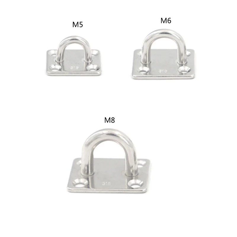1pcs Pad Eye Plate with Enclosed Hook 316 Stainless Steel Staple Ring Hook U-Shaped Hardware for Boat Swing Dropship
1pcs Pad Eye Plate with Enclosed Hook 316 Stainless Steel Staple Ring Hook U-Shaped Hardware for Boat Swing Dropship