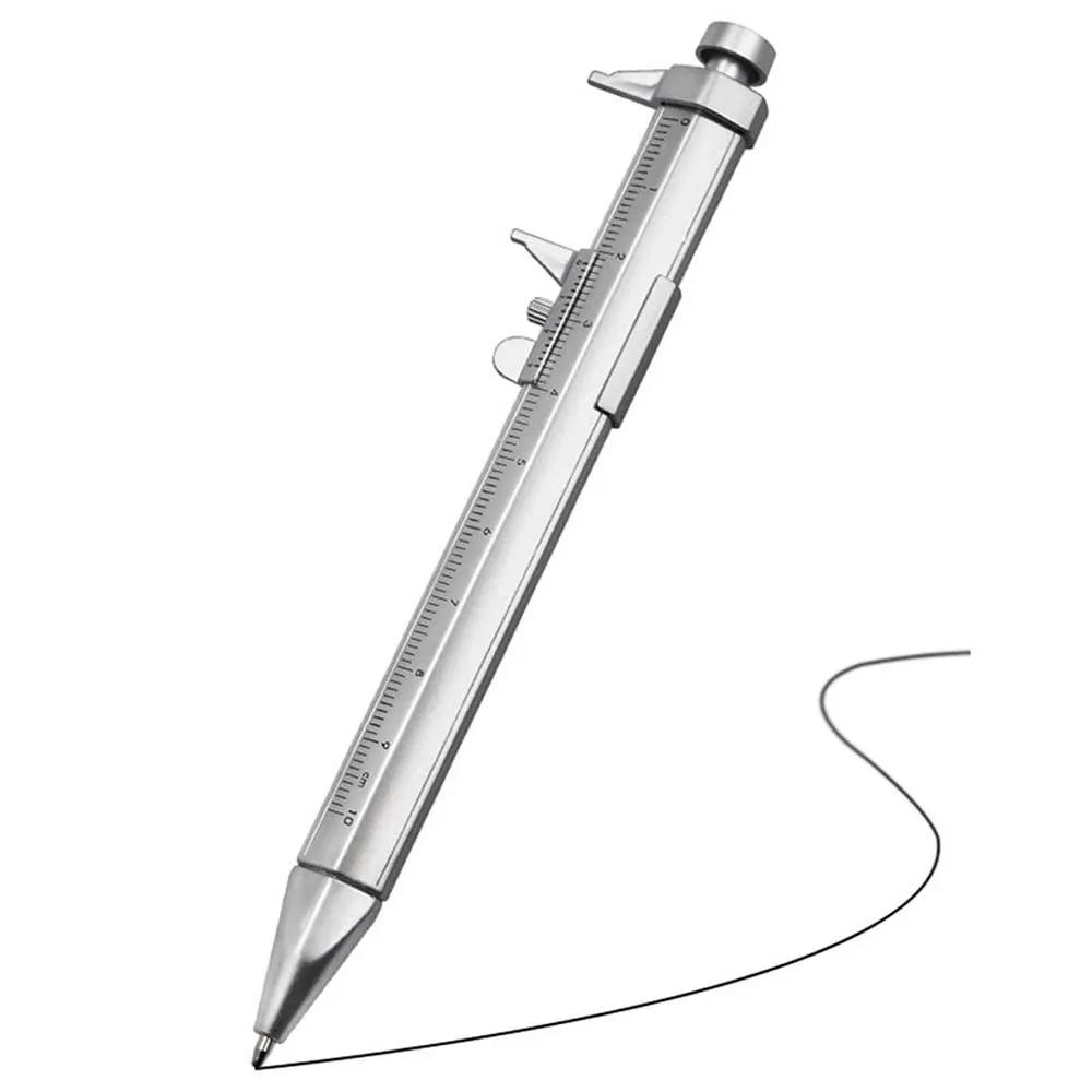 2 in 1 Vernier Caliper 0-100mm Ballpoint Pen Gadget for Men Women Gifts Engineer Woodworkers Carpenter Student
2 in 1 Vernier Caliper 0-100mm Ballpoint Pen Gadget for Men Women Gifts Engineer Woodworkers Carpenter Student