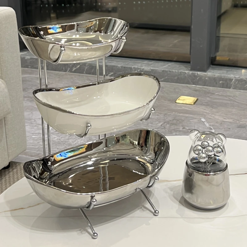 Multi-layer Fruit Bowls Home Coffee Table Fruit Bowls Put Snack Bowls Candy Bowls Hard Fruit Bowls Ornaments
Multi-layer Fruit Bowls Home Coffee Table Fruit Bowls Put Snack Bowls Candy Bowls Hard Fruit Bowls Ornaments