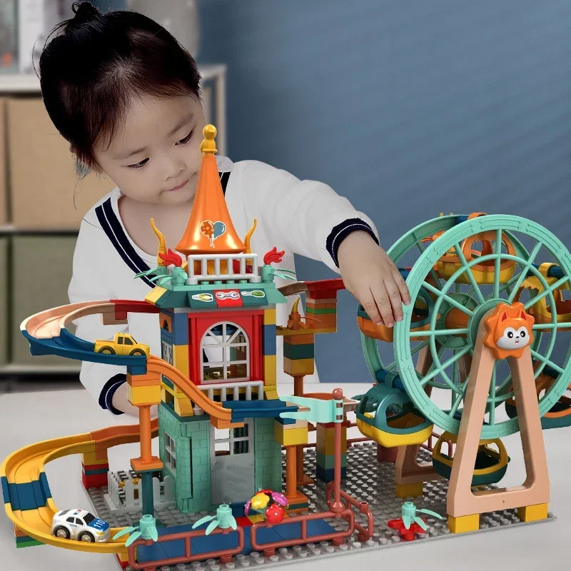 Marble Run Architecture Castle Building Blocks Car Action Figures Friends Children Educational Toys for Boys Christmas Gifts
Marble Run Architecture Castle Building Blocks Car Action Figures Friends Children Educational Toys for Boys Christmas Gifts