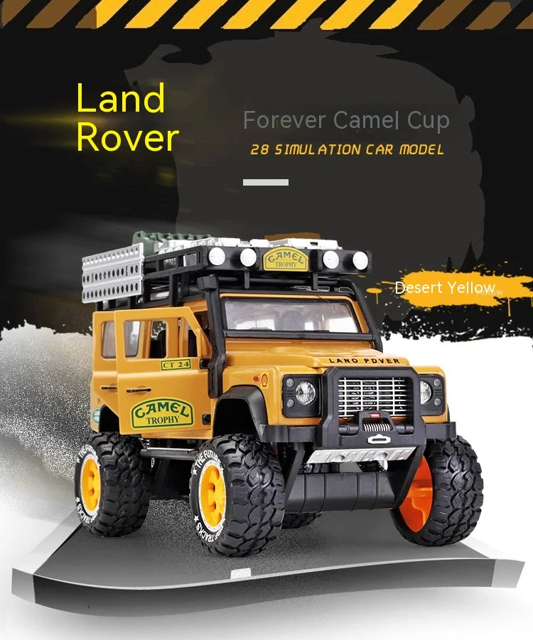 Имитация 1:28 Land Rover Off Road Defender Camel Cup внедорожник из сплава детская Игрушечная модель автомобиля с гальваническим покрытием и шестью открывающимися дверцами
Имитация 1:28 Land Rover Off Road Defender Camel Cup внедорожник из сплава детская Игрушечная модель автомобиля с гальваническим покрытием и шестью открывающимися дверцами