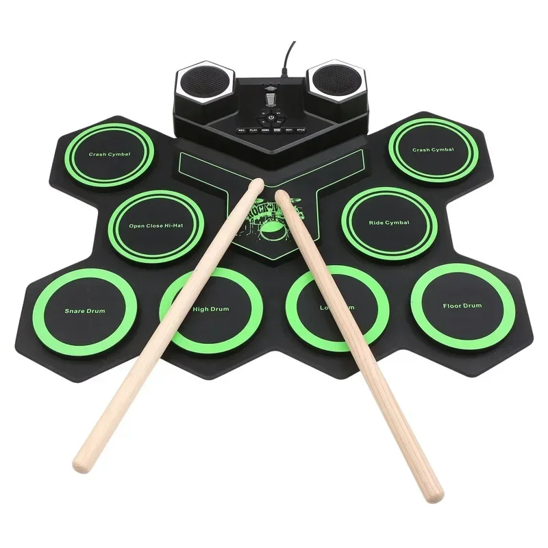 

Electronic Music Drums Trigger Percussion Metronome Practice Pad Acoustic Digital Drum Portable Tambor Eletronico Electronics