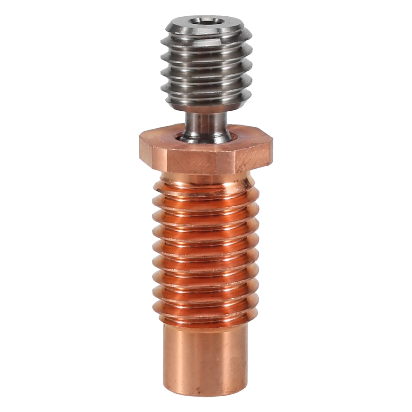 All-Metal Bi-Metal V6-TCrazy Heatbreak Titanium & Copper 3D Printer Nozzle Bimetal Throat for 1.75mm V6 Hotend Heater
All-Metal Bi-Metal V6-TCrazy Heatbreak Titanium & Copper 3D Printer Nozzle Bimetal Throat for 1.75mm V6 Hotend Heater