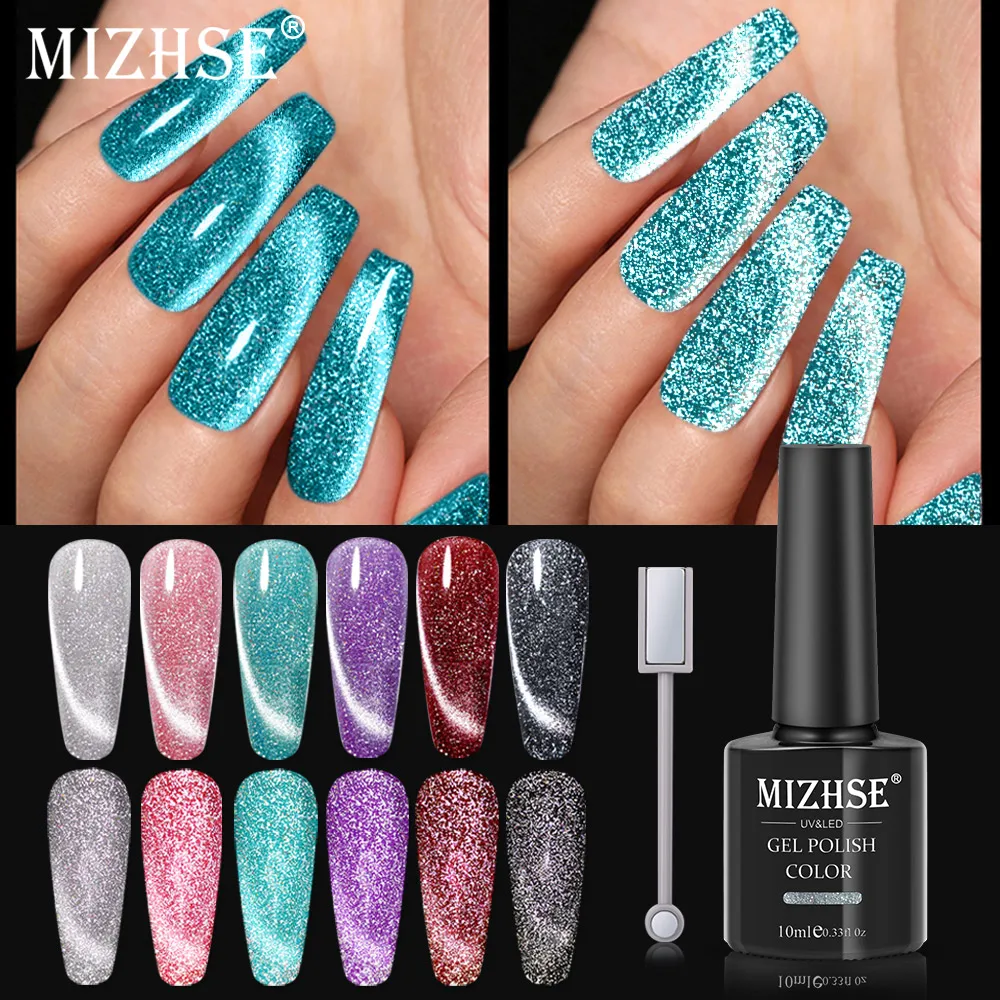 MIZHSE 10ML Cat Eye Gel Nail Polish Shiny Vernis Semi Permanent Reflective Varnish UV LED Gel Polish for Manicure Nail Art
MIZHSE 10ML Cat Eye Gel Nail Polish Shiny Vernis Semi Permanent Reflective Varnish UV LED Gel Polish for Manicure Nail Art