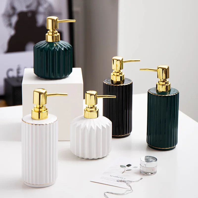 Light Luxurious Ceramic Soap Despenser Emulsion Separate Bottle Bathroom Hand Sanitizer Shower Gel Bottle Soap Shampoo Dispenser
Light Luxurious Ceramic Soap Despenser Emulsion Separate Bottle Bathroom Hand Sanitizer Shower Gel Bottle Soap Shampoo Dispenser