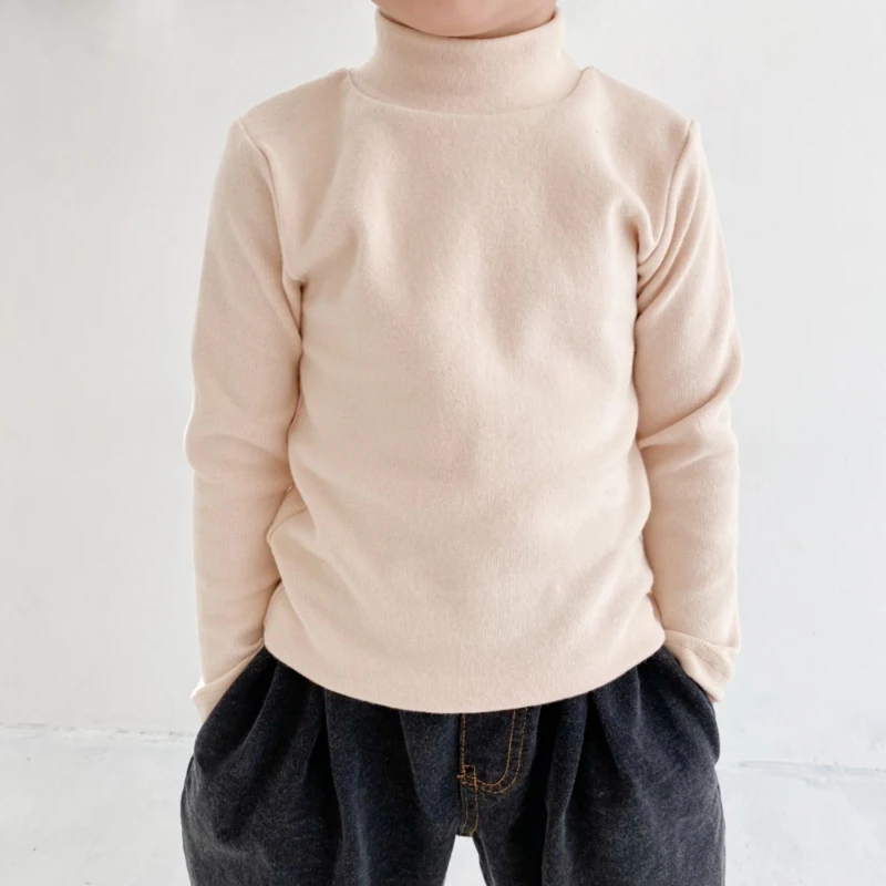 Children's clothing Turtleneck Warm Pure Cotton Baby Boys Basic t-shirts Girls Clothes Candy Color Pullover Tops Kids camisetas
Children's clothing Turtleneck Warm Pure Cotton Baby Boys Basic t-shirts Girls Clothes Candy Color Pullover Tops Kids camisetas