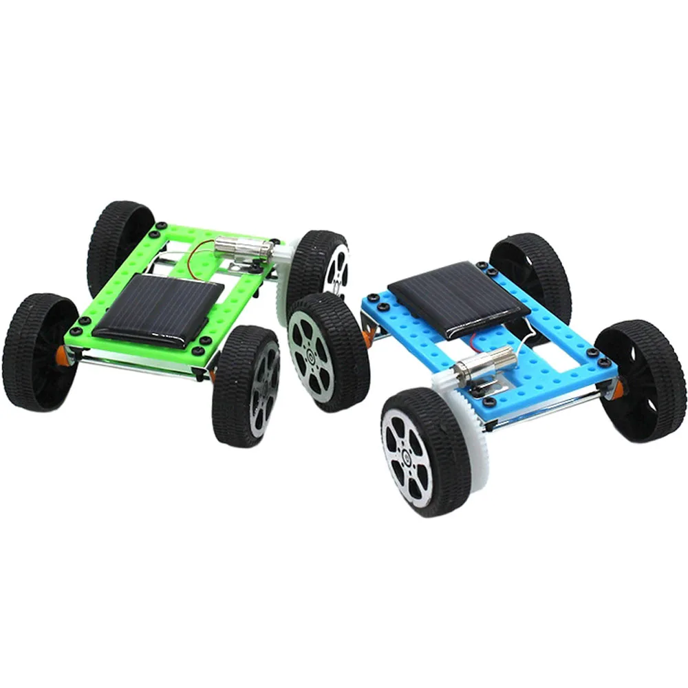 

Mini Solar Car DIY Assemble Toy Set Solar Powered Car Kit Educational Science Solar Car Kit for Kid DIY Child Early Educational