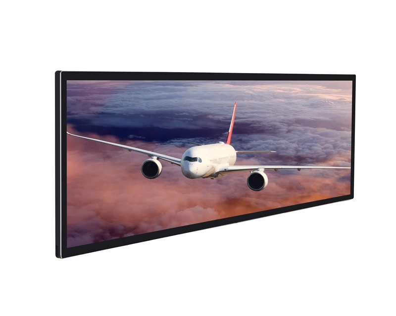 

Ultra Wide Supermarket Banner LCD Bar Display Digital Signage 3840*1080 Stretched Bar LCD Advertising Display