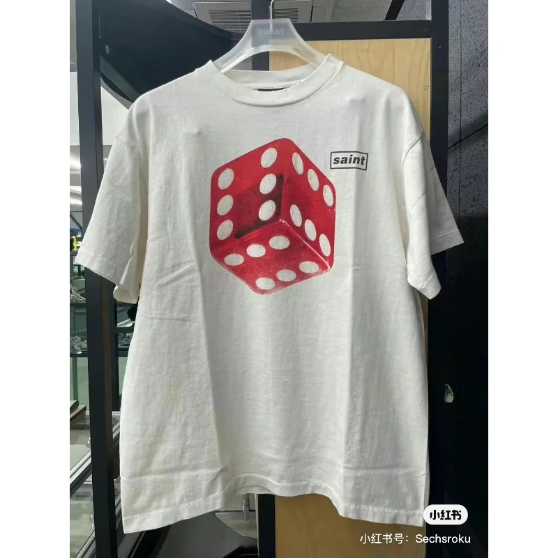 2023ss Saint Michael Dice Print Washed Distress Vintage Hip Hop High Street Casual Oversized Short Sleeve Fashion Tops
2023ss Saint Michael Dice Print Washed Distress Vintage Hip Hop High Street Casual Oversized Short Sleeve Fashion Tops