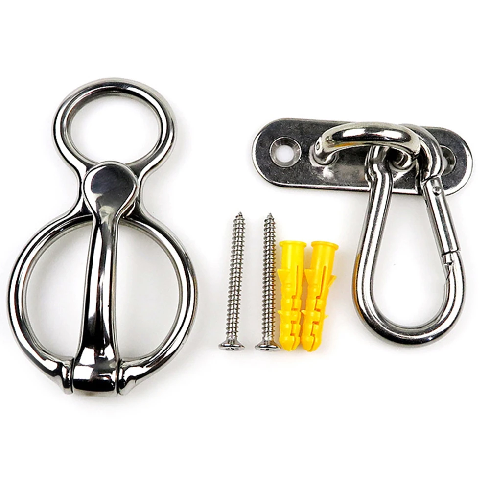 Equestrian Part Horse Tie Ring Halters Hitch Hook Horse Buckle Outdoor Sports Rope Retarder Silver For Horses Stable
Equestrian Part Horse Tie Ring Halters Hitch Hook Horse Buckle Outdoor Sports Rope Retarder Silver For Horses Stable