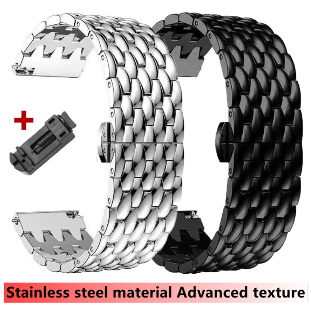 22MM 20MM Stainless Steel Bands Strap For Samsung Galaxy Watch4 46 42MM watch 5 40/44 Gear For Huawei 4 pro GT3 46 43mm Bracelet
22MM 20MM Stainless Steel Bands Strap For Samsung Galaxy Watch4 46 42MM watch 5 40/44 Gear For Huawei 4 pro GT3 46 43mm Bracelet