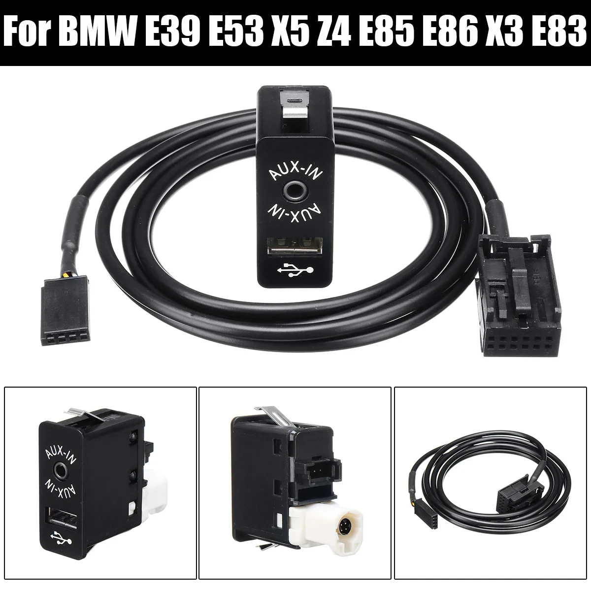 Car AUX USB Port 12 Pin bluetooth Interface Switch Panel Music Adapter for BMW for Mini Cooper E39 E53 X5 Z4 E85 E86 X3 E83 
Car AUX USB Port 12 Pin bluetooth Interface Switch Panel Music Adapter for BMW for Mini Cooper E39 E53 X5 Z4 E85 E86 X3 E83