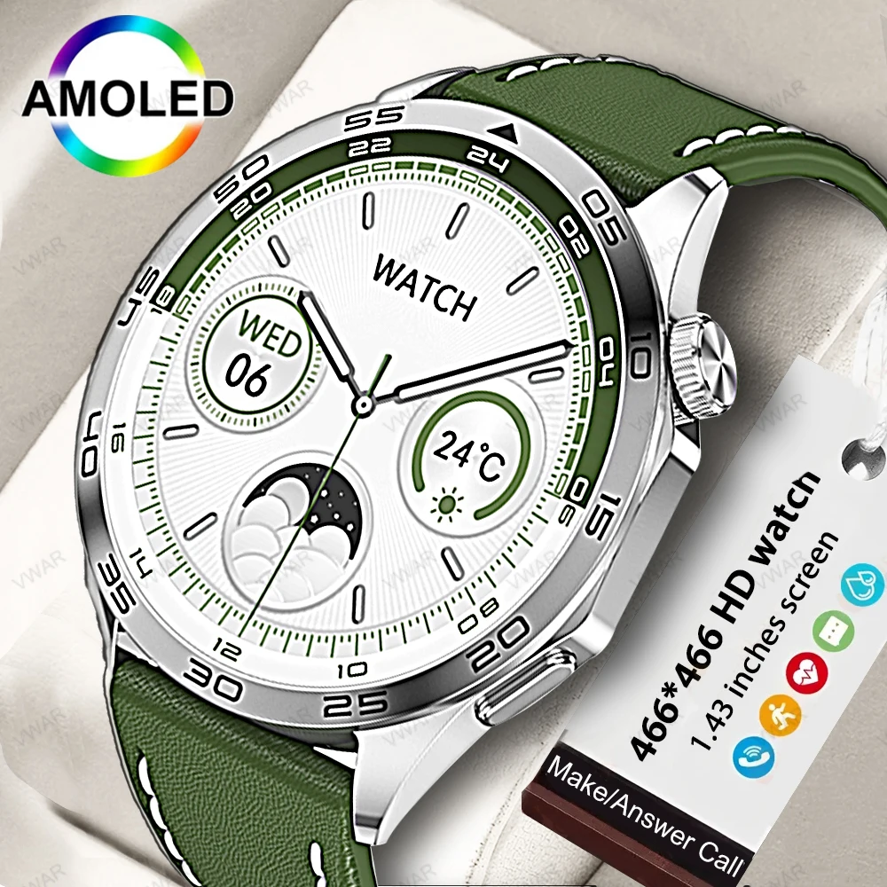 Original GT4 Smartwatch Men 1.43" 466*466 AMOLED Screen Bluetooth Call NFC Smart Watch for Huawei Xiaomi 100+ Sports Modes 2023
Original GT4 Smartwatch Men 1.43" 466*466 AMOLED Screen Bluetooth Call NFC Smart Watch for Huawei Xiaomi 100+ Sports Modes 2023
