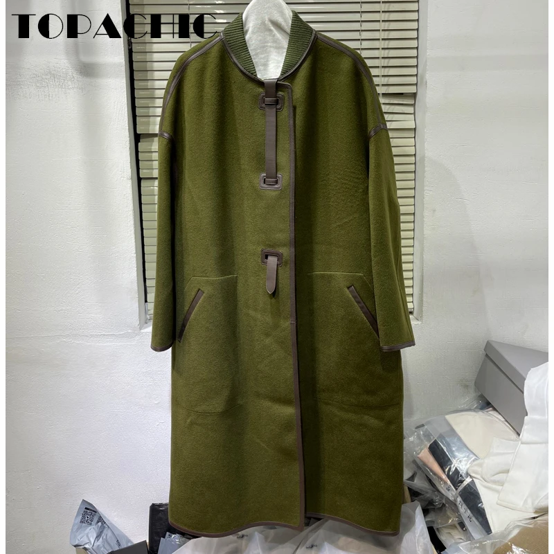 10.23 TOPACHIC Women's Vintage Temperament Ribbed Stand Collar Soft Comfortable Midi Cashmere Wool Coat
10.23 TOPACHIC Women's Vintage Temperament Ribbed Stand Collar Soft Comfortable Midi Cashmere Wool Coat