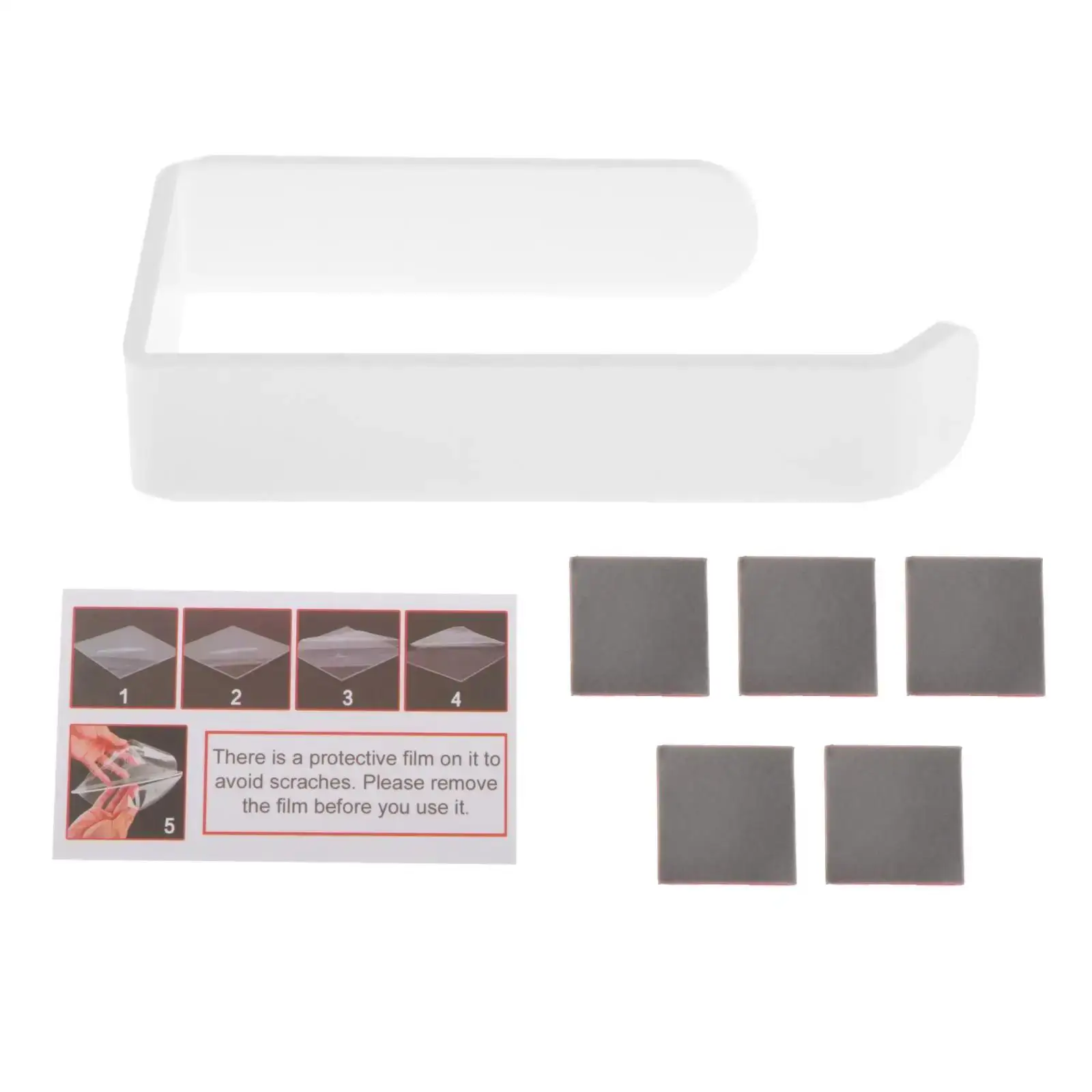 Bathroom Wall Mounted Acrylic Tissue Rack, Hook Kitchen Hanger, Punch-free Toilet Paper Roll Holder
Bathroom Wall Mounted Acrylic Tissue Rack, Hook Kitchen Hanger, Punch-free Toilet Paper Roll Holder