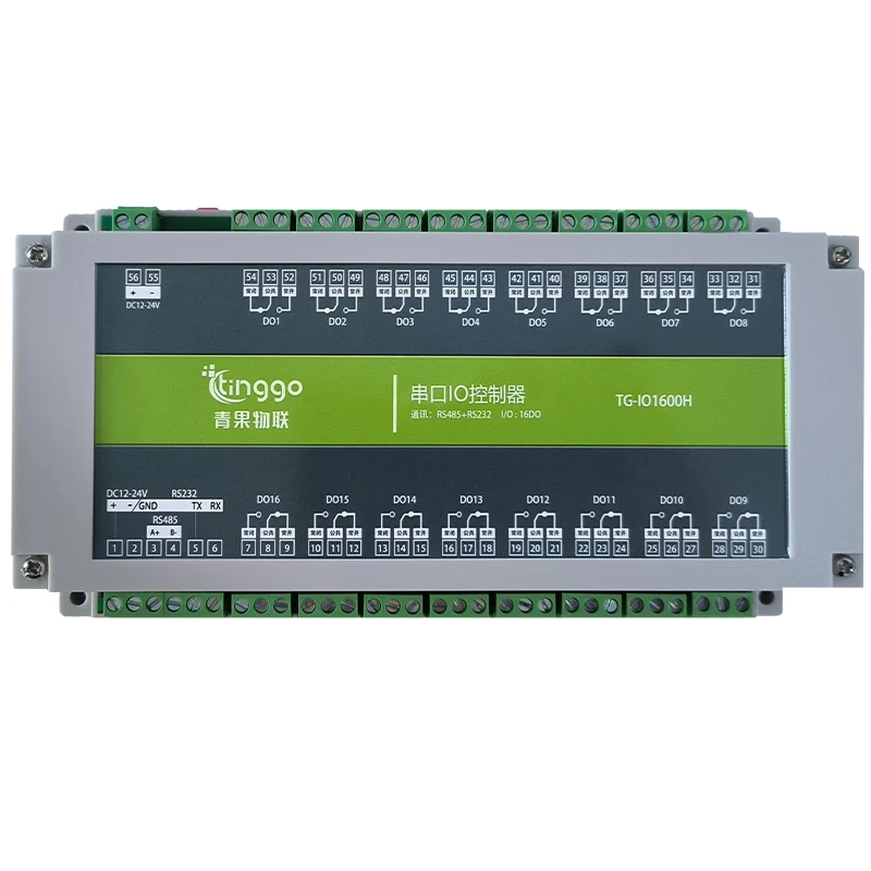 

16 Channel Serial Port Relay Modbus Protocol RS485/232 Industrial Grade Normally Open and Normally Closed Optocoupler Isolation