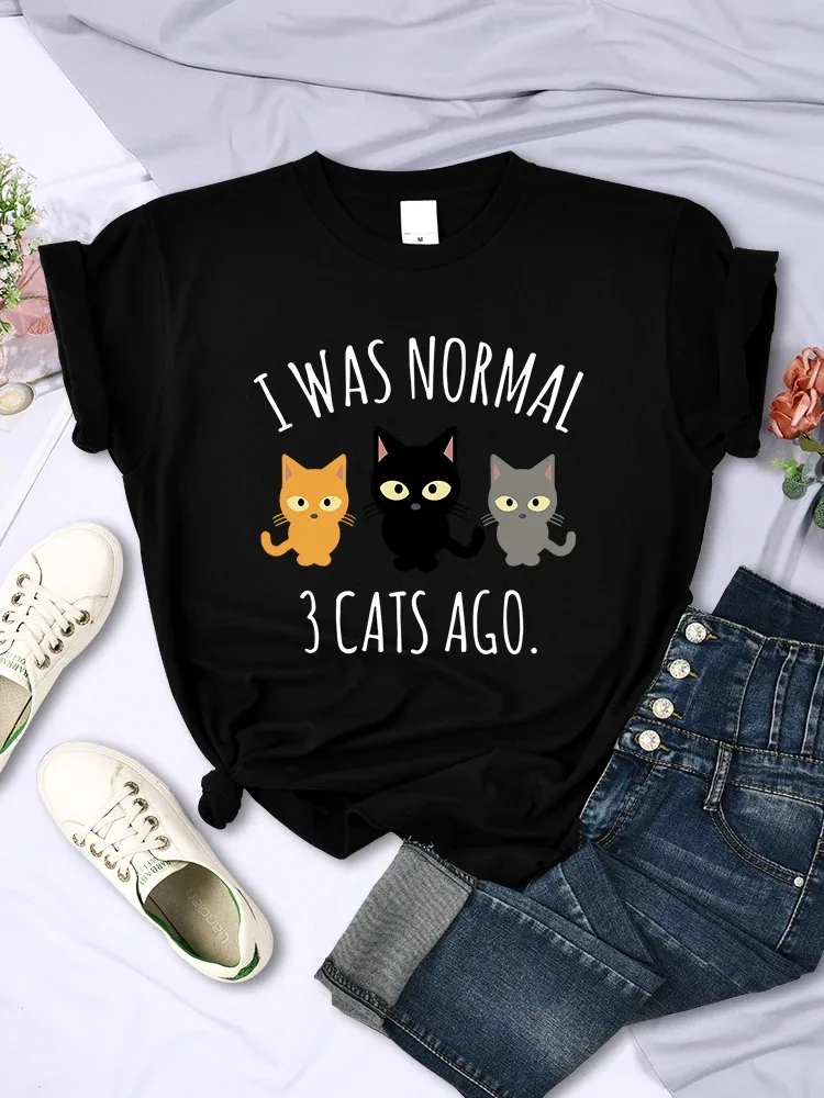 I Was Normal 3 Cats Ago Print T-shirts Female Casual Multicolor Tee Clothing Hip Hop Trendy Short Sleeve Summer O-Neck T Shirt
I Was Normal 3 Cats Ago Print T-shirts Female Casual Multicolor Tee Clothing Hip Hop Trendy Short Sleeve Summer O-Neck T Shirt