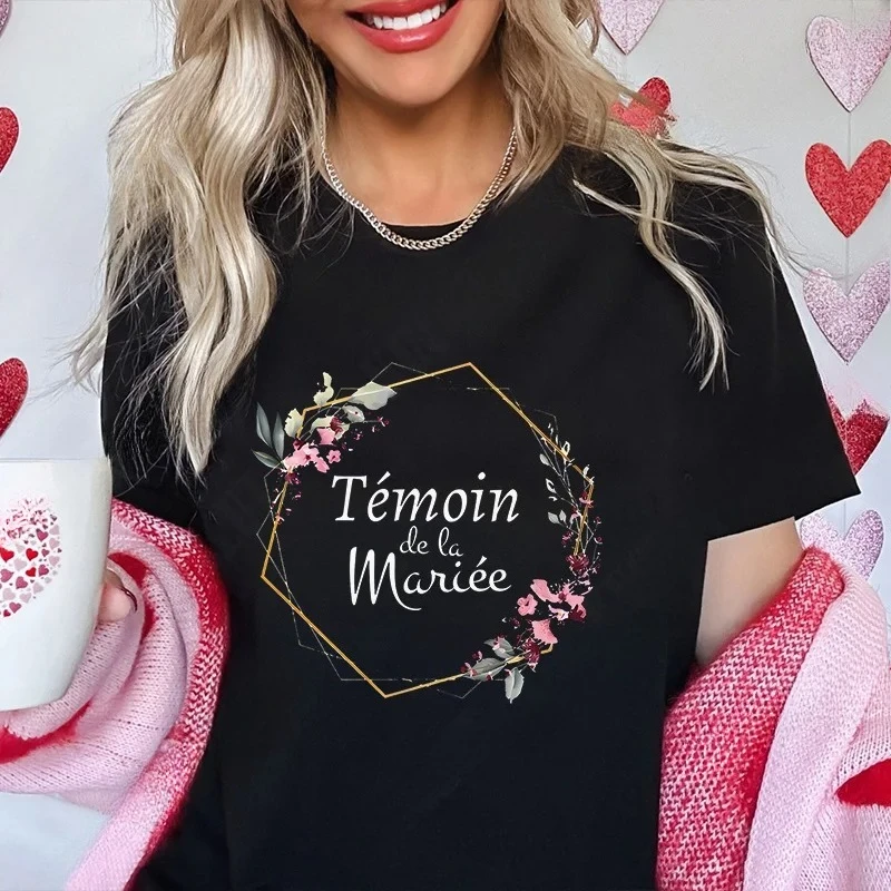 تي شيرت حفلة توديع العزوبية للفتيات الفرنسيات، قميص العروس المستقبلية، ملابس الزفاف، قميص فريق العروس مع تاج زهور، قمصان وصيفات الشرف تي شيرت حفلة توديع العزوبية للفتيات الفرنسيات، قميص العروس المستقبلية، ملابس الزفاف، قميص فريق العروس مع تاج زهور، قمصان وصيفات الشرف