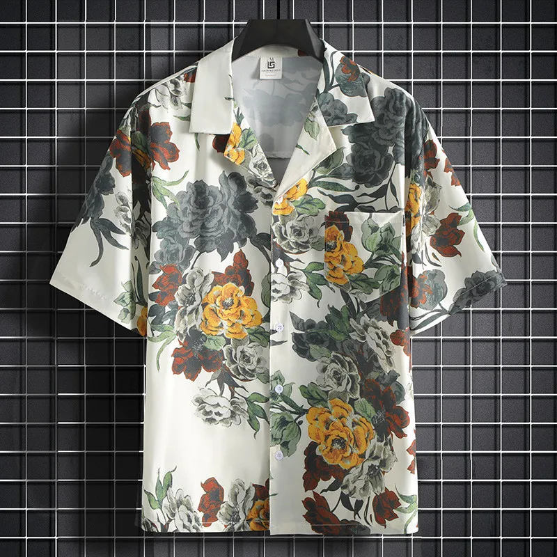 Printed Shirt Men's Short Sleeved Shirt Chinese Style Thin Shirt Preferred Clothing for Beach Parties Essential for BeachTourism
Printed Shirt Men's Short Sleeved Shirt Chinese Style Thin Shirt Preferred Clothing for Beach Parties Essential for BeachTourism