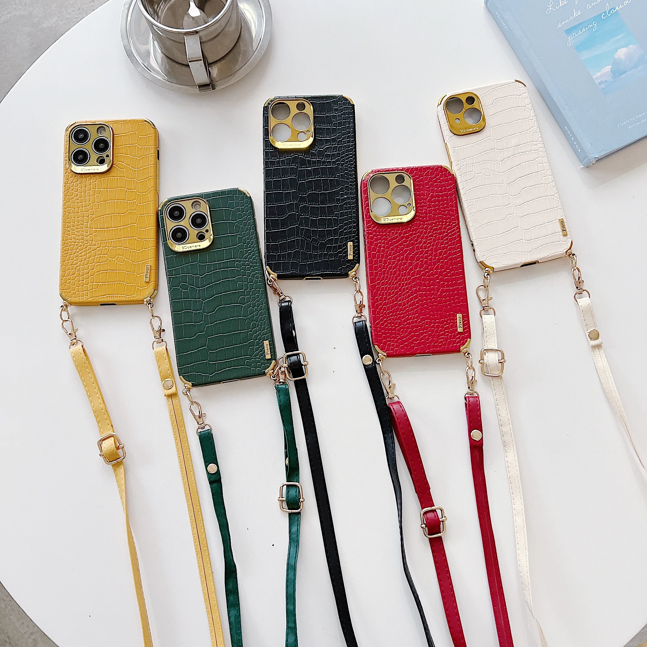

Leather Pattern Lanyard Phone Case Voor Xiaomi Redmi Note 11 11S 11T 10 10A 10T 10S 9T 9 8 7 Pro Plus 10C 9A 9C 9T 4G 5G Cover