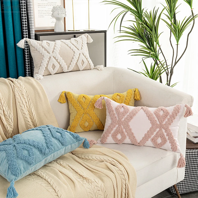 cover Yellow Boho Pink Style cushion Blue Beige Tassels pillow cover Handmade for Home decoration Sofa Bed 45x45cm/30x50cm
cover Yellow Boho Pink Style cushion Blue Beige Tassels pillow cover Handmade for Home decoration Sofa Bed 45x45cm/30x50cm