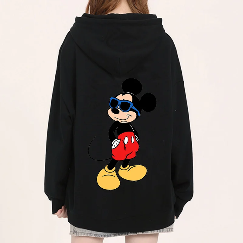 

Popular Disney character Mickey Mouse print hooded men's and women's hoodies, couple casual sports street hoodies