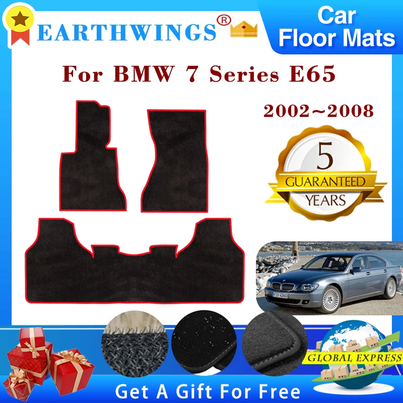 Car Floor Mats For BMW 7 Series E65 2002~2008 2005 2006 Rugs Panel Footpads Carpet Cover Anti-slip Foot Pads Auto Accessories
Car Floor Mats For BMW 7 Series E65 2002~2008 2005 2006 Rugs Panel Footpads Carpet Cover Anti-slip Foot Pads Auto Accessories
