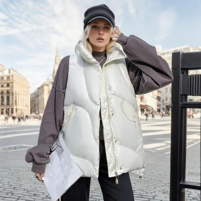 Women's Winter Lapel Joker Slim Down Cotton Vest Plus Size Loose and Comfortable Vest
Women's Winter Lapel Joker Slim Down Cotton Vest Plus Size Loose and Comfortable Vest