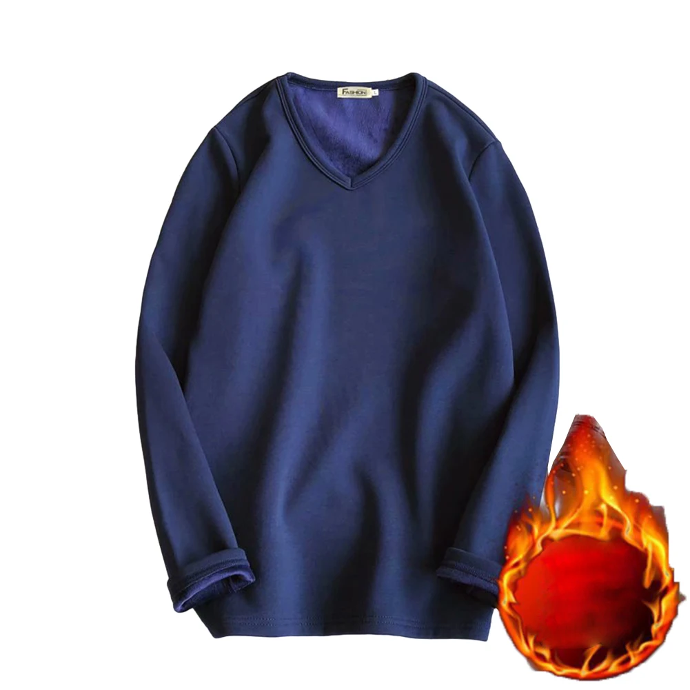Casual Winter Warm Thermal Fleece Lined Thermal Underwear T Shirt For Men V Neck Solid Color Thicken Man Tee T Shirts Tops
Casual Winter Warm Thermal Fleece Lined Thermal Underwear T Shirt For Men V Neck Solid Color Thicken Man Tee T Shirts Tops