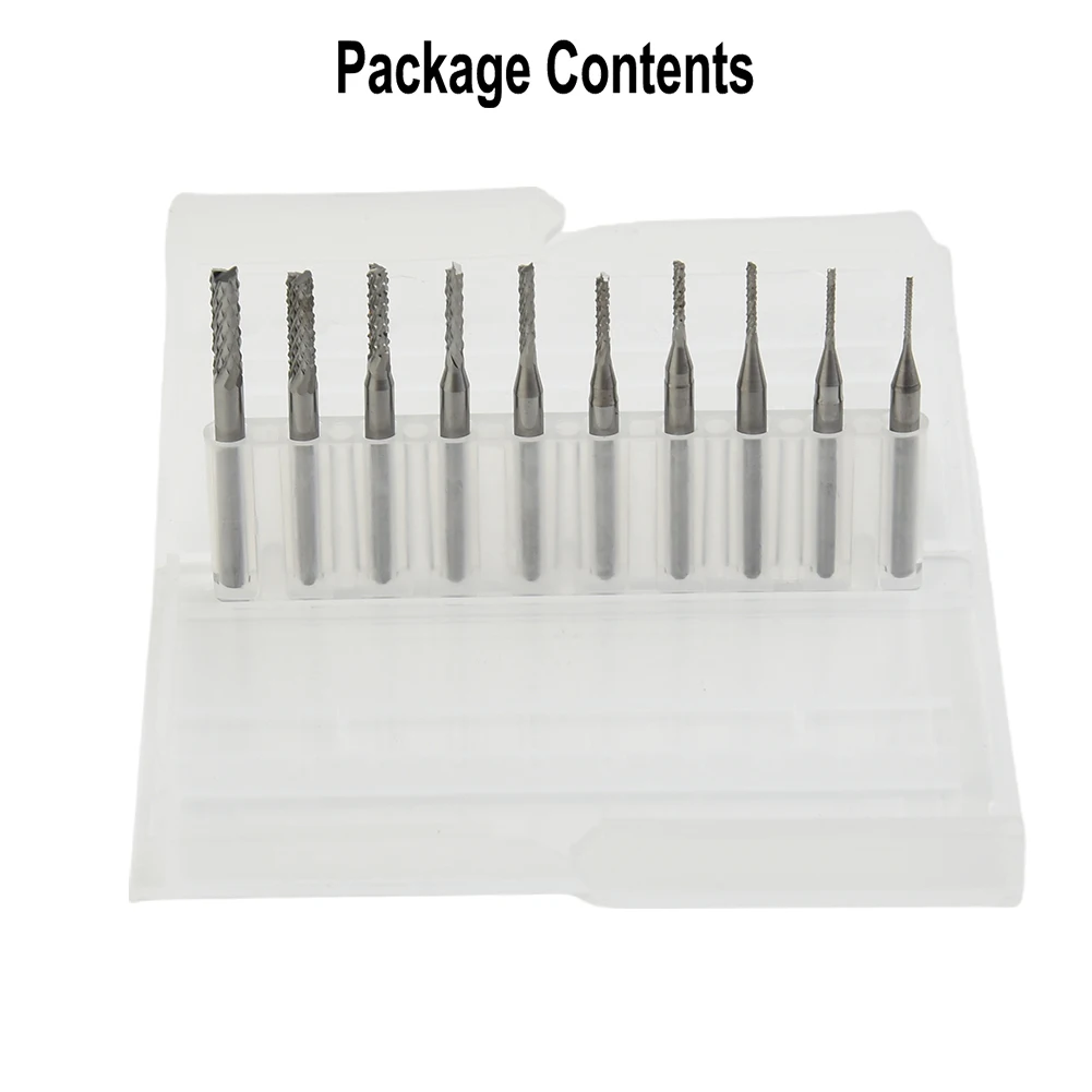 10PCS 0.8-3.175mm PCB Engraving Rotary Drill bit End Mill Tool Cemented carbide Remover 1/8\\\" Set Cutter CNC Ark
10PCS 0.8-3.175mm PCB Engraving Rotary Drill bit End Mill Tool Cemented carbide Remover 1/8\\\" Set Cutter CNC Ark