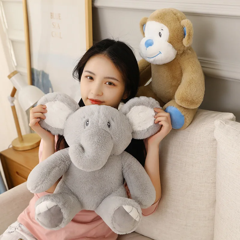

30CM Stuffed Baby Appease Doll Elephant&Bunny&Monkey Plush Toys for Kids Girl Bedroom Decoration Accompany Gifts for Children
