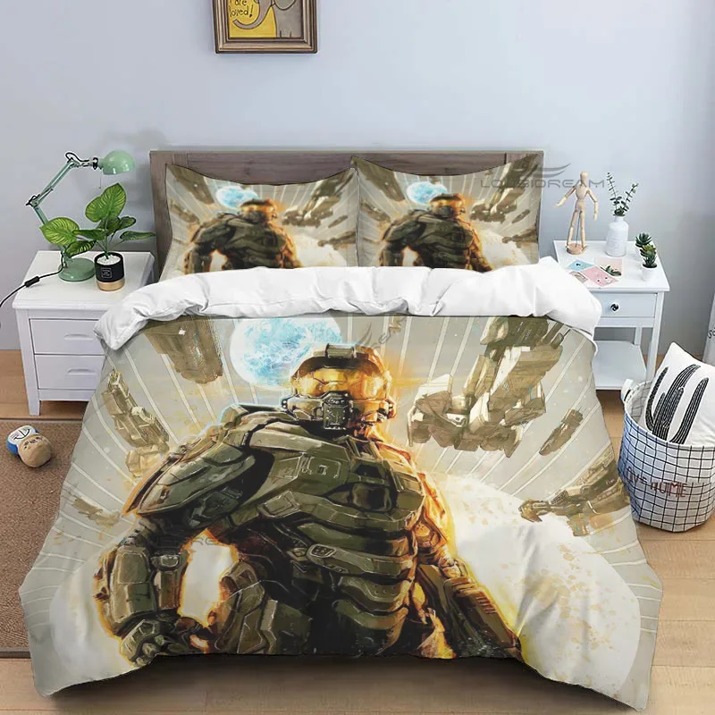 Pop Cartoon 3D Game-Halo Patterns Comforter Bedding Set,Duvet Cover Bed Set Quilt Cover Pillowcase,King Queen Size Bedding Set
Pop Cartoon 3D Game-Halo Patterns Comforter Bedding Set,Duvet Cover Bed Set Quilt Cover Pillowcase,King Queen Size Bedding Set