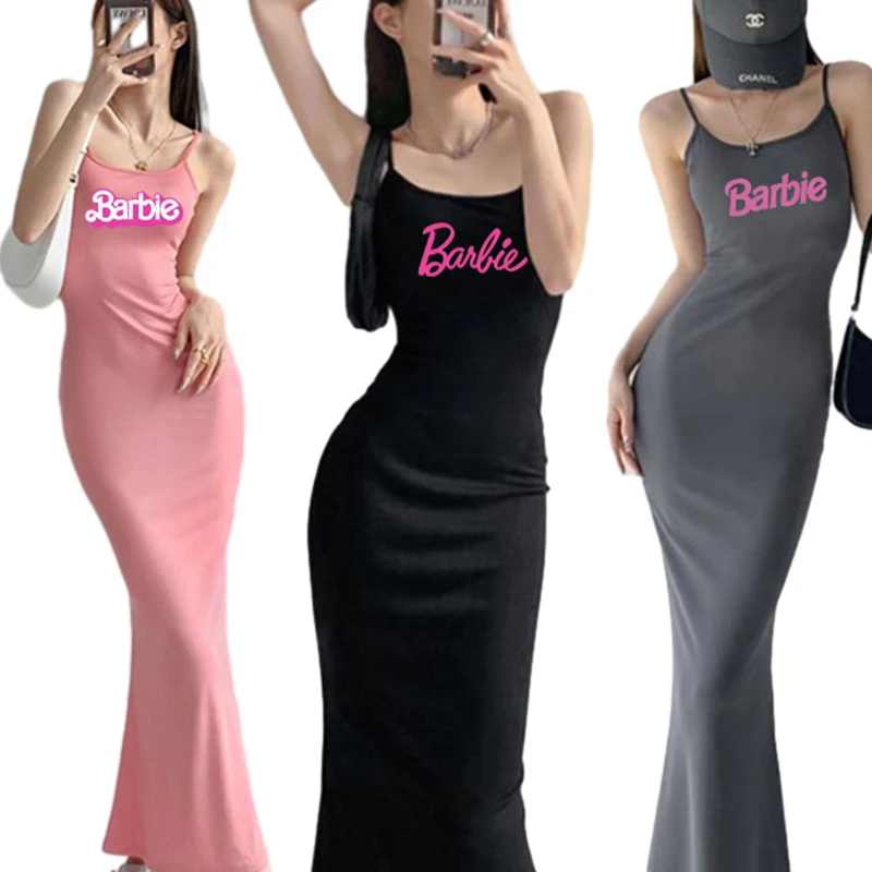 Fashion Barbie Summer Sleeveless Dress Anime Kawaii Ladies Slim Sexy Maxi Skirt Fashion Women Y2K All-Match Sling Dresses Gifts 
Fashion Barbie Summer Sleeveless Dress Anime Kawaii Ladies Slim Sexy Maxi Skirt Fashion Women Y2K All-Match Sling Dresses Gifts