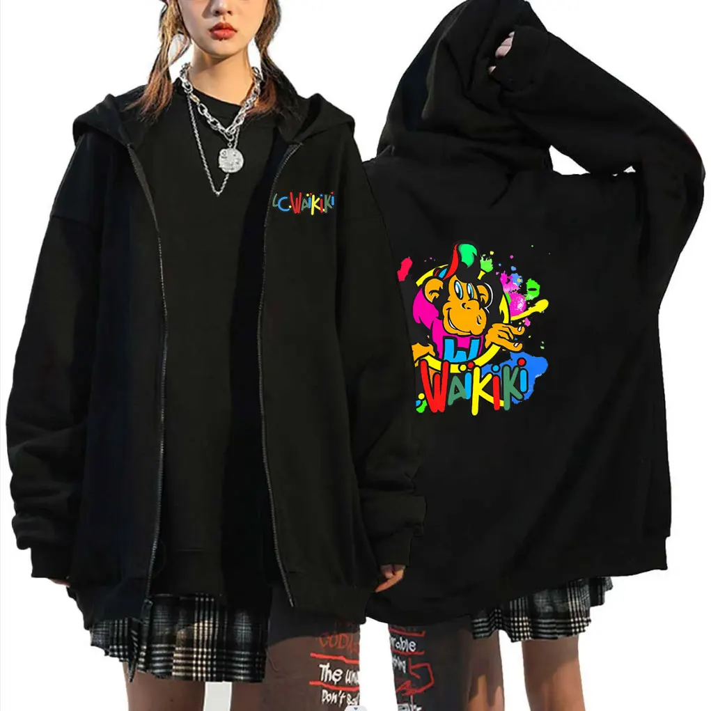 Lc Waikiki Monkey Graphic Zipper Hoodie Funny Men Women's Cartoon Monkeys Zip Up Hoodies Unisex Fashion Oversized Jacket Coat
Lc Waikiki Monkey Graphic Zipper Hoodie Funny Men Women's Cartoon Monkeys Zip Up Hoodies Unisex Fashion Oversized Jacket Coat