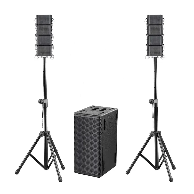 

professional audio mini line array system 4'' full range active dsp amplifier line array subwoofer speakers