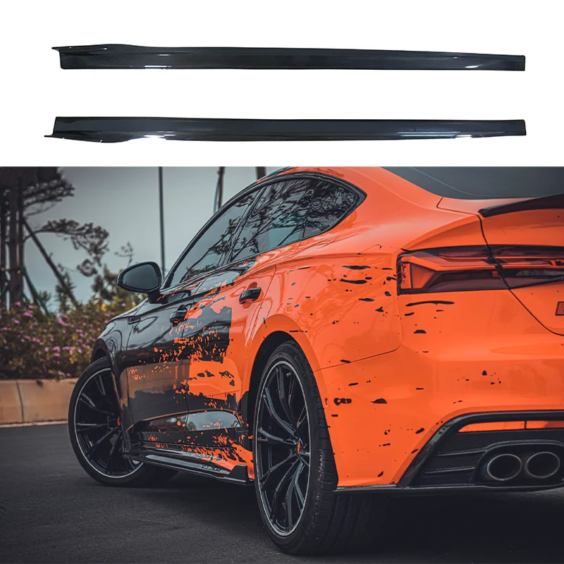 

Carbon Fiber Side Skirts For AUDI A5 S5 B9 PA 2020-2023, 100% Tested Well