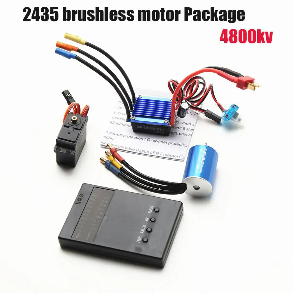2435 3300kv/4500/4800kv Brushless Motor 25a Brushless Esc 2.2kg Servo Compatible for Traxxas Hsp Wltoys 1/16 1/18 Rc Car Boat
2435 3300kv/4500/4800kv Brushless Motor 25a Brushless Esc 2.2kg Servo Compatible for Traxxas Hsp Wltoys 1/16 1/18 Rc Car Boat