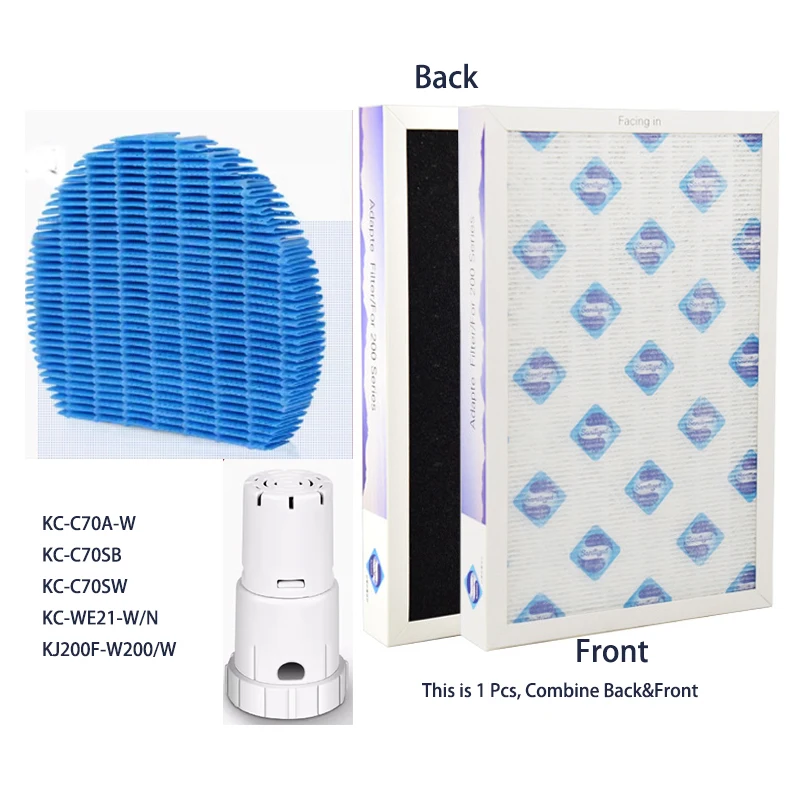 

For air purifier parts KC-Z/W200SW ,HEPA + cold catalyst + activated carbon+deodorization composite filter BB/BD/CD/WE20/21-W