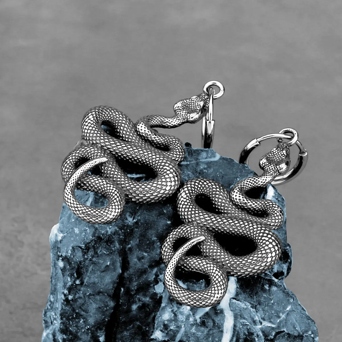 New Creative Viking Street Tail Snake 316L Stainless Steel Earrings Fashion Animal Earrings Men's and Women's Jewelry Wholesale
New Creative Viking Street Tail Snake 316L Stainless Steel Earrings Fashion Animal Earrings Men's and Women's Jewelry Wholesale
