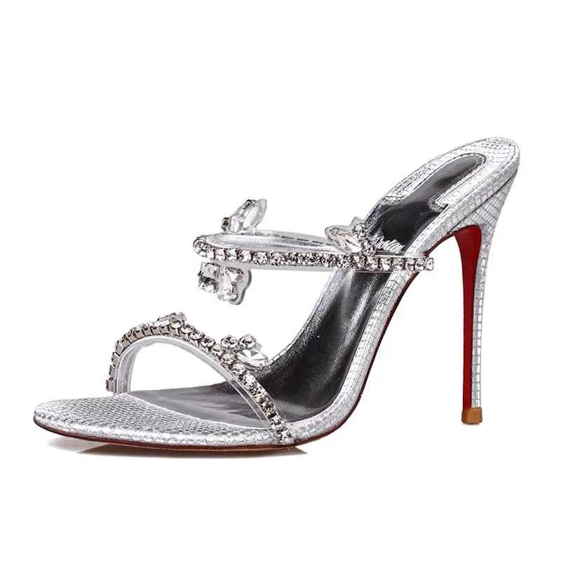 Rhinestone Sandals Women's Summer Transparent Crystal Line with High Heels Stiletto Heels Sandals Women
Rhinestone Sandals Women's Summer Transparent Crystal Line with High Heels Stiletto Heels Sandals Women