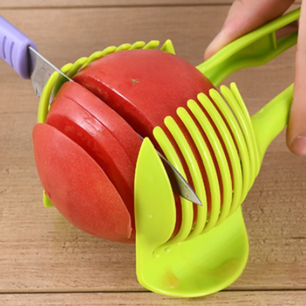 

Handheld Tomato Onion Slicer Bread Clip Lemon Shreadders Potato Apple Fruit Vegetable Cutting Kitchen Accessories Gadget
