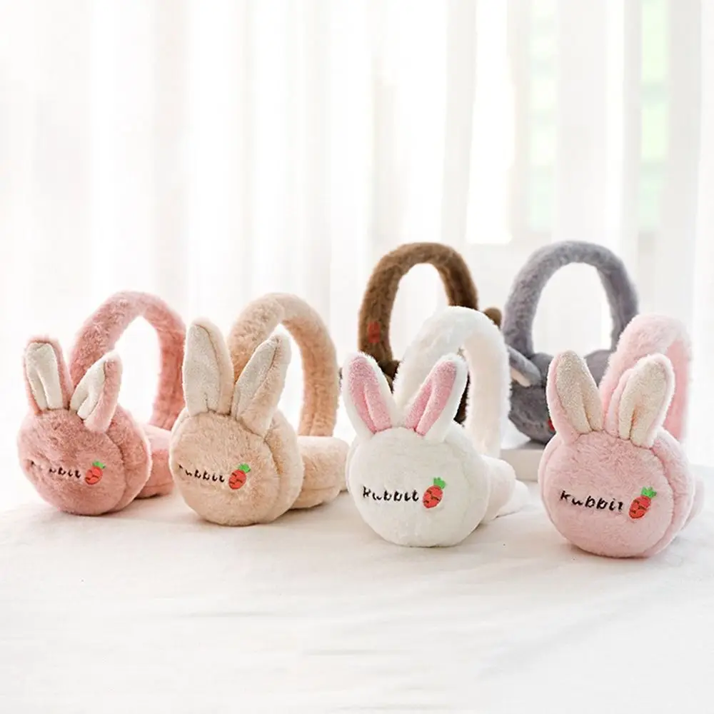 

Rabbit Ear Ear Warmers Keep Warmer Earflap Earcap Thicken Women Earmuffs Winter Ear Cover Children Ear Cover Plush Earmuffs