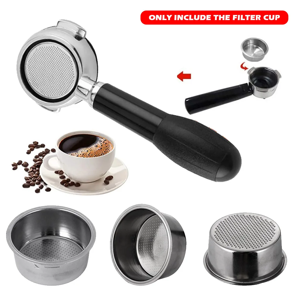 Stainless Steel Coffee Filter Cup E Wall Non-pressurized Coffee Machine Filter Latte Cappuccino Mocha Kitchen Coffeeware Tool
Stainless Steel Coffee Filter Cup E Wall Non-pressurized Coffee Machine Filter Latte Cappuccino Mocha Kitchen Coffeeware Tool