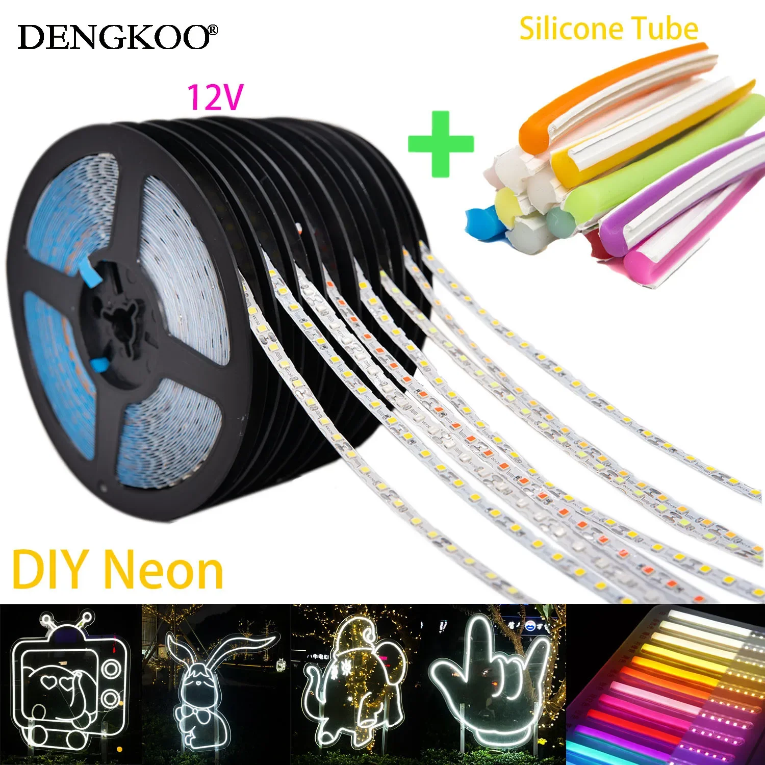 

DC12V 1m-20m DIY Neon Separate Silicone Neon Strip 6mm 8mm 12mm S Bendable Newly Flexible Led Tape LED Neon Sign Waterproof IP67