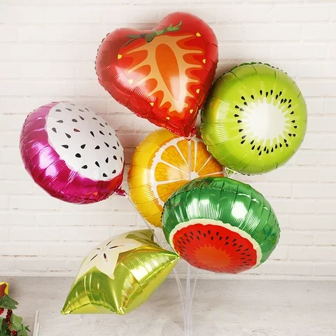 

1set Tropical Fruit Foil Balloons Orange Watermelon Baby Shower Birthday Hawaii Fruit Party Decorations Inflatable Helium Globos